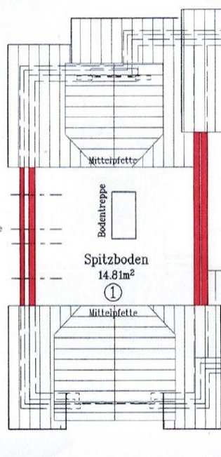 Grundriss Spitzboden